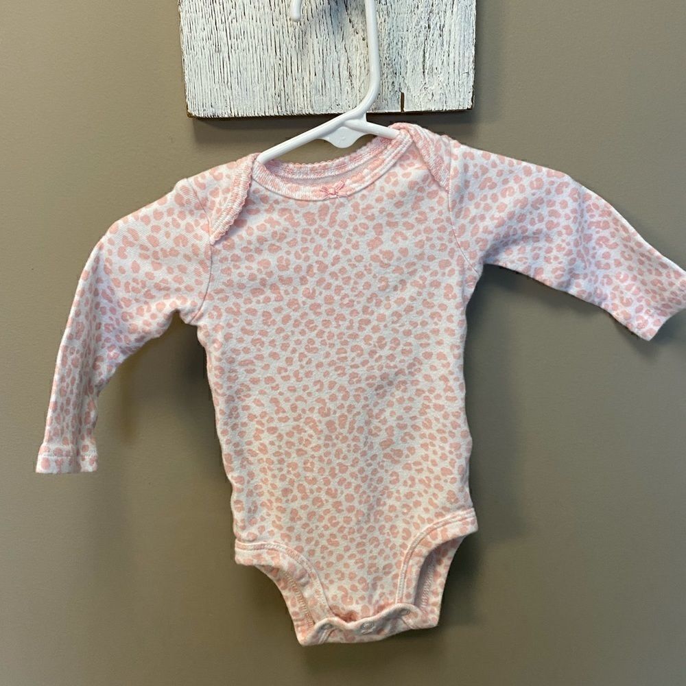 (4) Piece Bundle 0-3 Month Baby Girl Long Sleeve Onesies